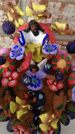 Mexican Mexico art Jesus Adam Eve