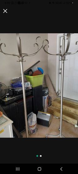 6 1/2 Feet Matching Coat/Clothes Racks With Rolling Wheels 