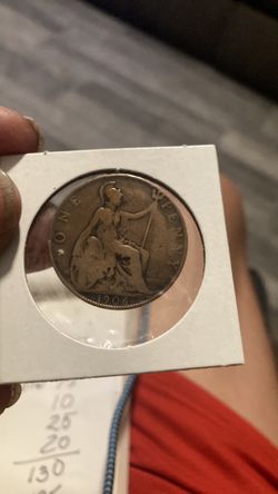 1906 United Kingdom one penny