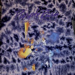 Prince Purple Rain Tye Dye T Shirt Size Large 