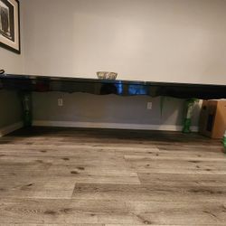 dining table w/ authentic crocodile leather 10x4 8x matching velvet chairs w/ gold emblems