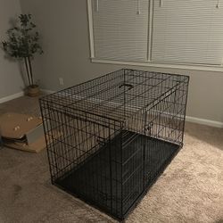 Foldable Dog cage with Tray 32.5 Inches High