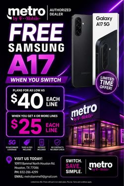 Samsung A17 For Free