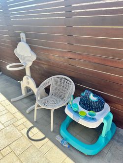 Baby walker basketball hoop and toddler/kid chair