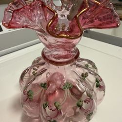 Victorian Hand Painted Vase