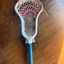 Custom Strung lacrosse head and shaft 
