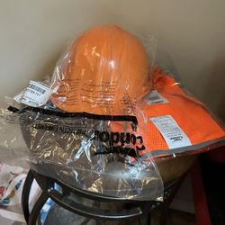 Hard Hat And Vest Set