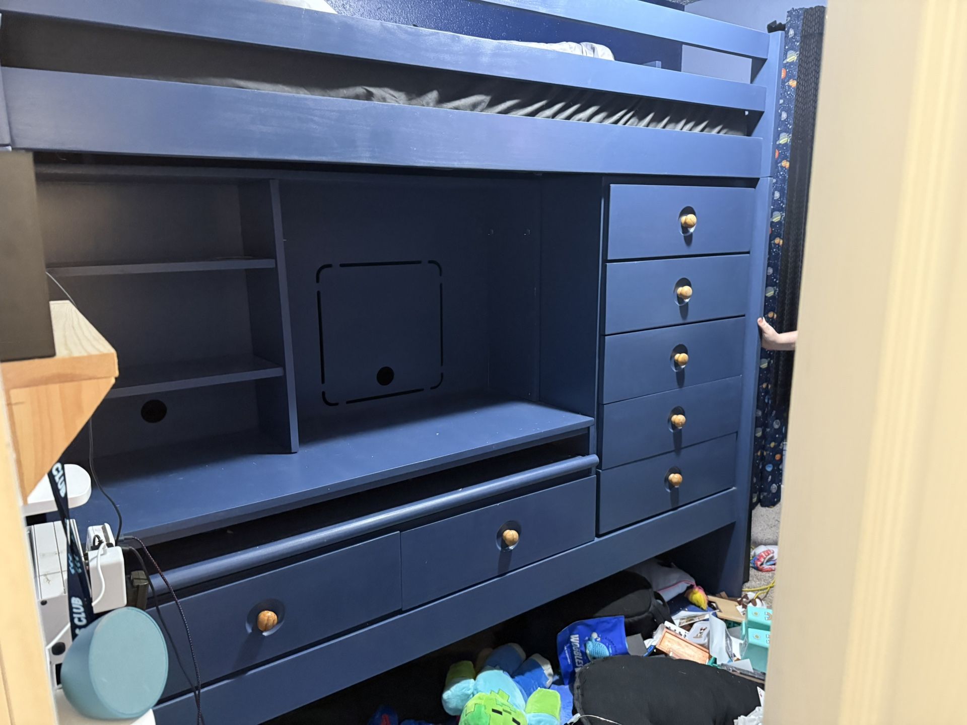 Loft Bed - With Desk And Drawers. So Much Storage!