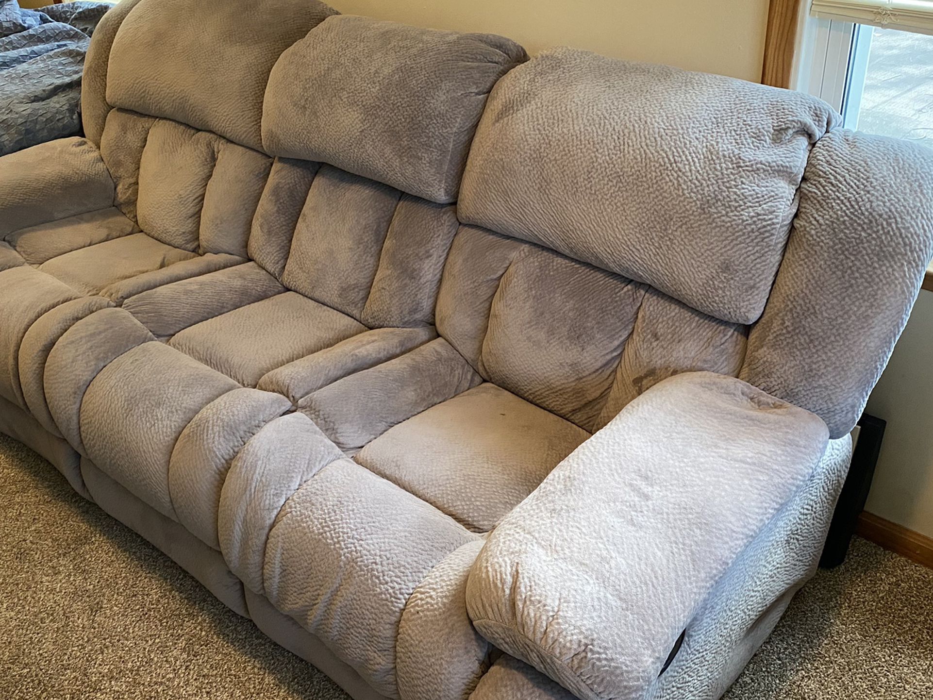 Wall Hugger Reclining Couch And Chair