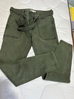 LOFT Olive Green or black Utility Pants with Belt
