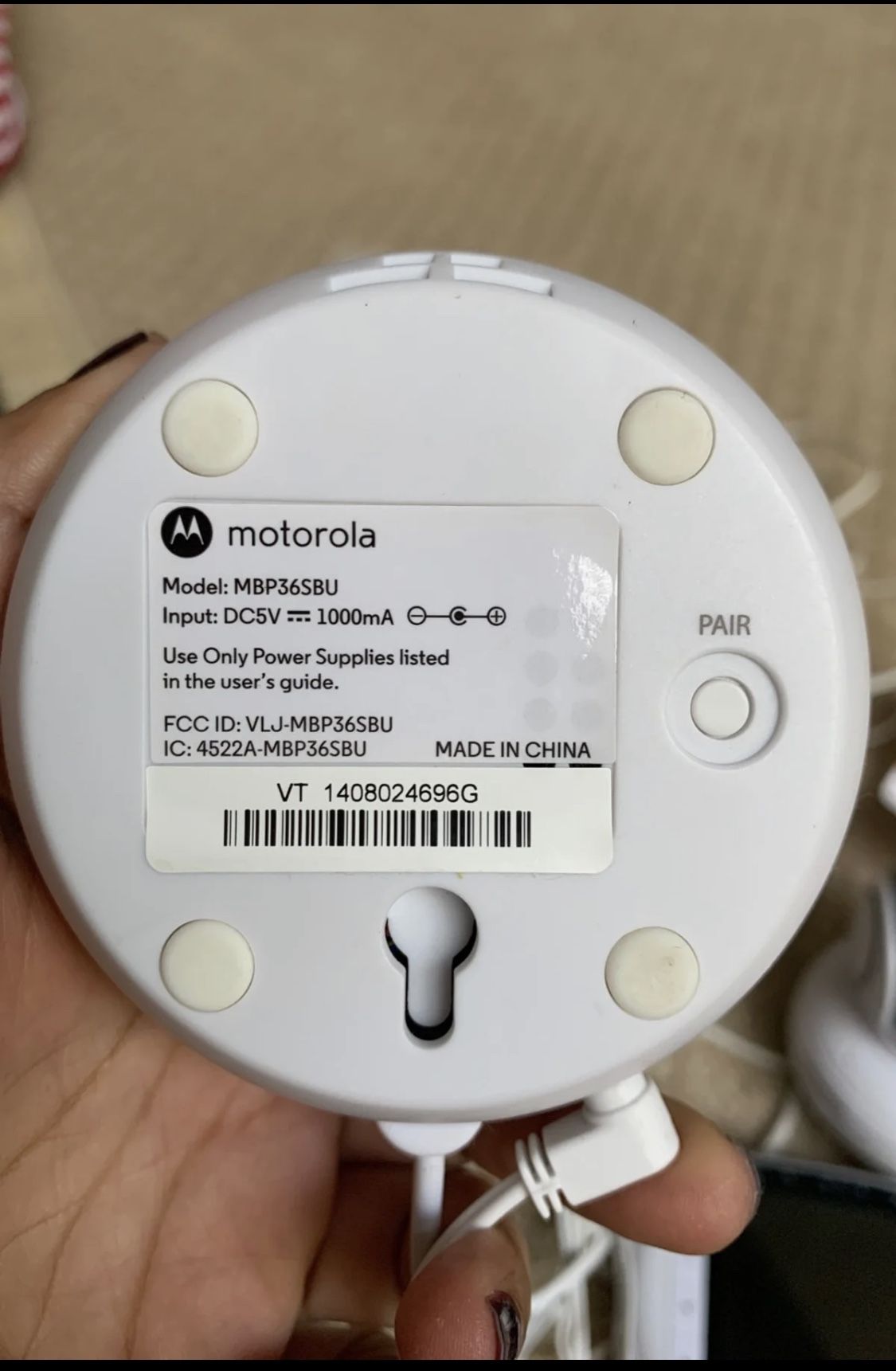 Motorola baby camera monitor MBP36SBU set of of two cameras for Sale in