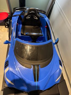 Kids Electric Ride-On Sports Car (12V) – Blue w/ Remote Control & Charger