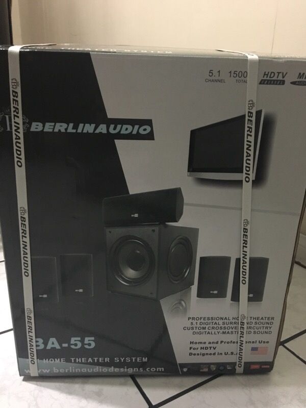 Berlin audio surround sound system. BA-55 is the model.