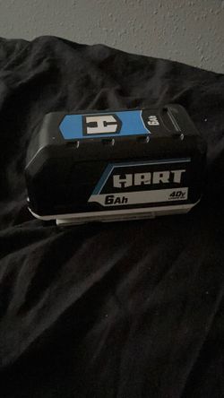 Hart 6Ah 40V lithium ion battery charger not included