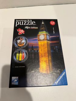3D puzzle Ravensburger Big Ben with light