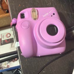 Purple Polaroid Camera 
