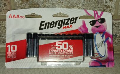 Energizer MAX Batteries AAA, 20 Count. Brand NEW