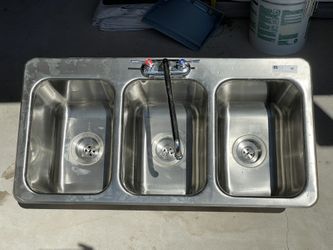 John Boos 3 Compartment Drop In Sinks