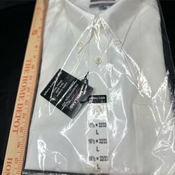 Brand new Kirkland Signature White Dress Shirt Crisp Formal Wear