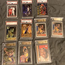 READ THE LISTING FIRST! Kobe Bryant Michael Jordan And Lebron Cards For Trade PSA 9 And BGS 9.5 -1996 Topps Chrome, refractors, Auto, Rookies & More 