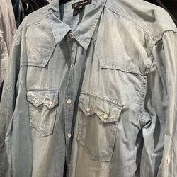 XL Long Sleeve Denim Shirt