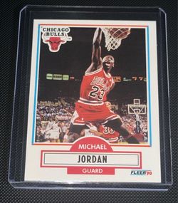 1990 Fleer Michael Jordan Chicago Bulls Card