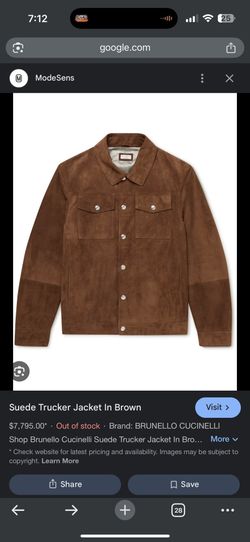 Cusellini Suede Jacket 