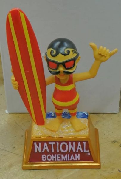 NATIONAL BOHEMIAN NATTY BOH BEER BOBBLE HEAD STATUE 255 OF 500 COLLECTIBLE