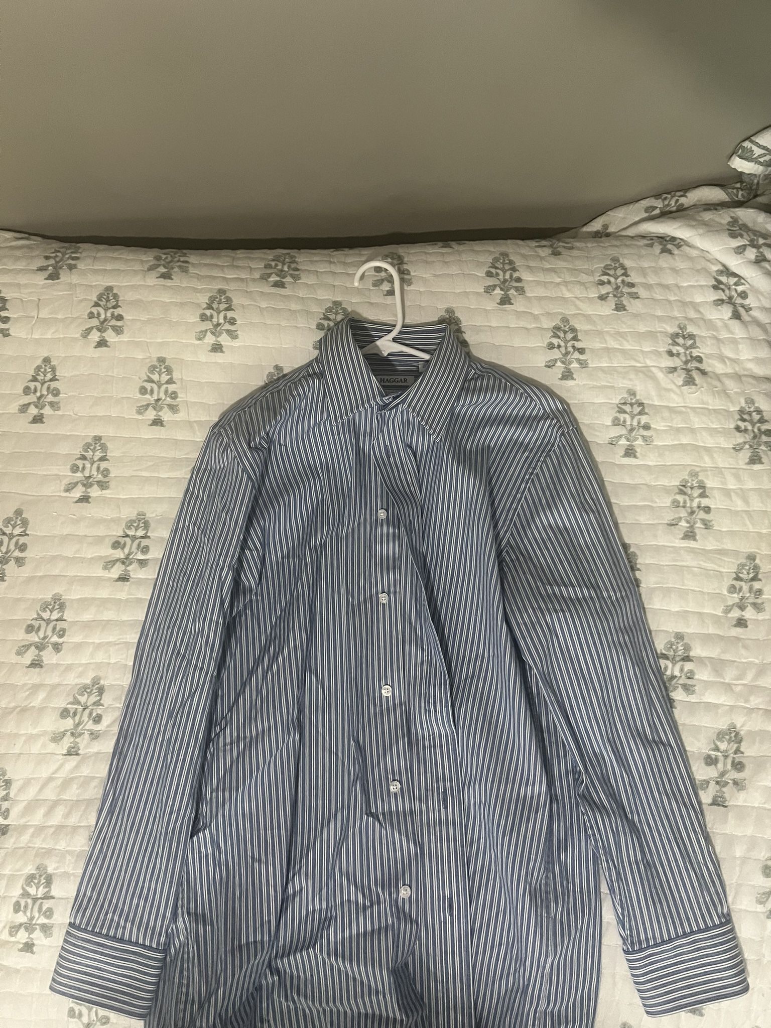 Blue Striped Button Up 