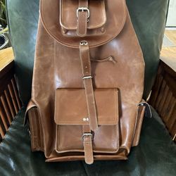 Leather Backpack 20”