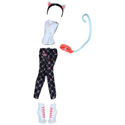 Monster High freaky fusion Scarah Screams Pants Top Shoes Tail Ears replacement