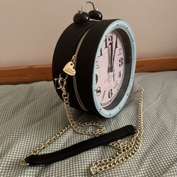 Betsey johnson clock purse cheap