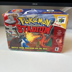 Pokemon stadium With Box And Transfer Pack
