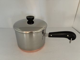 Vintage Revere Ware Copper Bottom 3 Quart QT Sauce pan Pre 1968 Riverside 