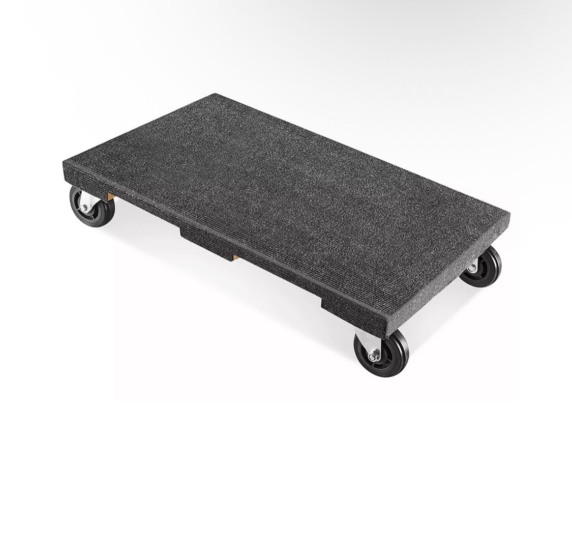 $55 Firm !! Solid Top Carpeted Dolly - 30 x 18", 3" ! Capacity Up To 1000 Pounds