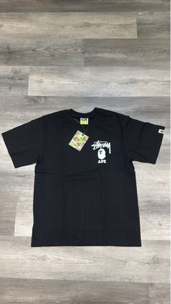 BAPE x Stussy Collab Black T-Shirt