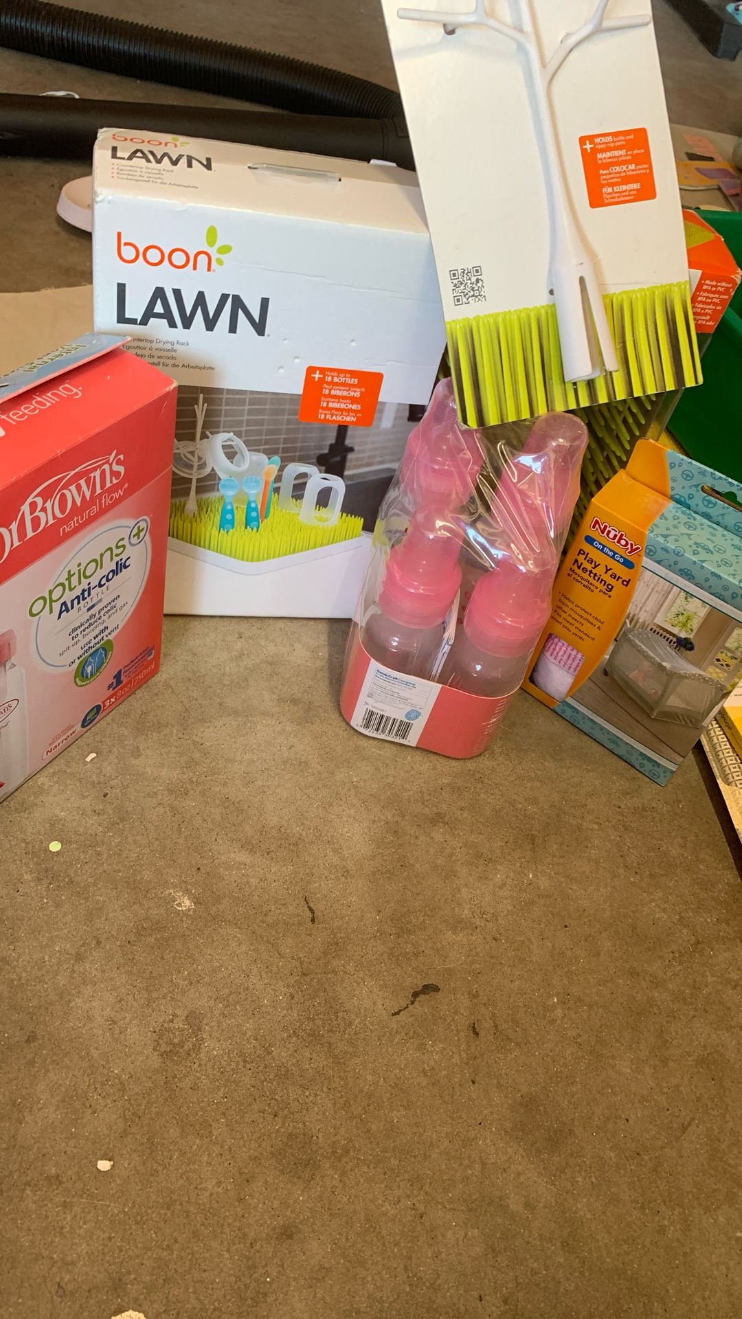 Baby Bottles And Drying Rack Bundle