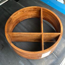 West Elm Round Shaped Wood Wall Shelves (26")