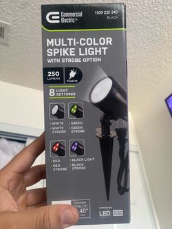 Multi color outdoor spike lights