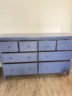 Ikea Hemnes Dark Blue 8 Drawer Dresser With Matching Nightstand Solid Wood  for Sale in Champions Gt, FL - OfferUp