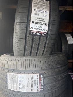 (2) 255/35ZR18 PAIR OF NEW TIRES ARISUN FOR SALE ! FREE INSTALLATION AND BALANCE !