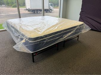 King Mattress with Metal Bed Frame
