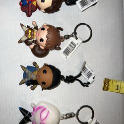 Marvel Collectors Keychains Lot of 4