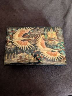 Russian lacquer trinket box