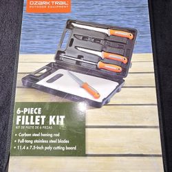 Ozark Trail 6 PC Fish Fillet Knife Multi Set 