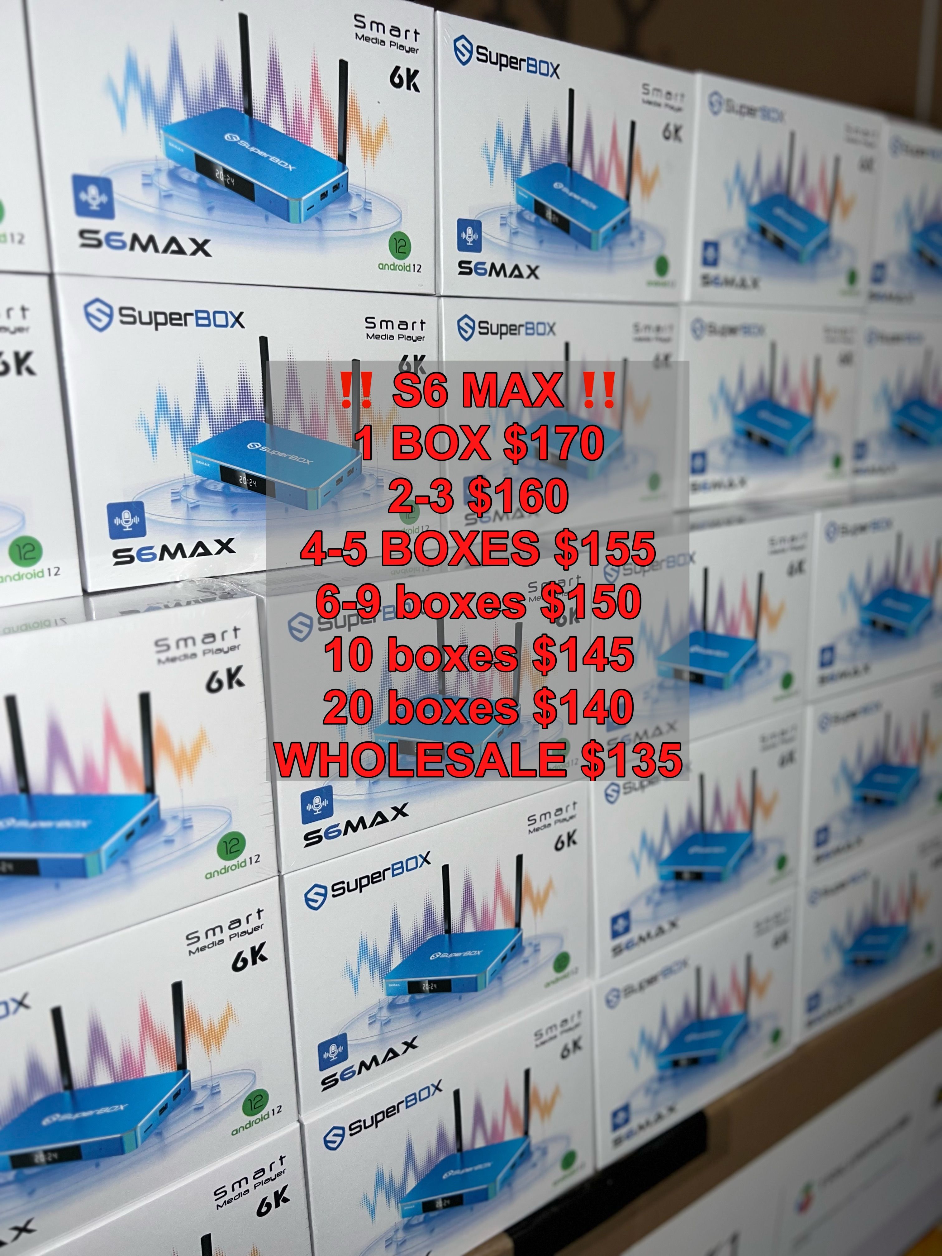 Superbox S6 Max new 2024 Model Wholesale reseller S6 Ultra super box
