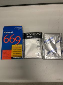 Polaroid 669 Polacolor Polapan Instant Pack Film 2 Sealed Packs Expired Lot