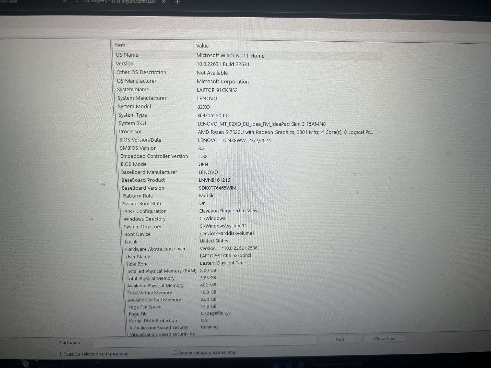 Lenovo Laptop AMD RYZEN 5