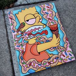 Bart Simpson Painting 