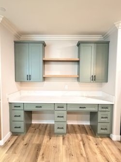 Green Shaker Cabinet